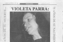 Violeta Parra  [artículo] Hernán Díaz Hernández.