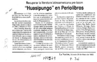 "Huasipungo" en periolibros  [artículo].