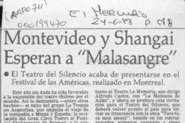 Montevideo y Shangai esperan a "Malasangre"  [artículo].