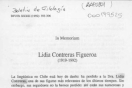 Lidia Contreras Figueroa  [artículo] Juan Castro Flores.