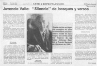 Juvencio Valle, "Silencio" de bosques y versos  [artículo] Helder Binimelis.