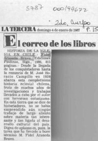Historia de la Iglesia en Chile  [artículo].
