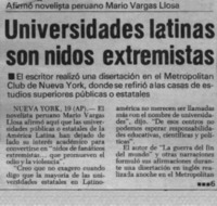 Universidades latinas son nidos extremistas