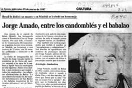 Jorge Amado, entre los candomblés y el babalao  [artículo].