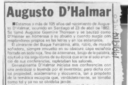 Augusto D'Halmar  [artículo] Carlos Ruiz Zaldívar.