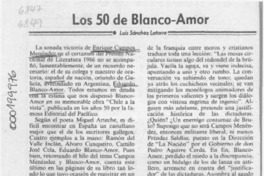 Los 50 de Blanco-Amor  [artículo] Luis Sánchez Latorre.