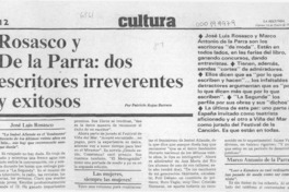 Rosasco y de la Parra, dos escritores irreverentes y exitosos  [artículo] Patricio Rojas Barrera.