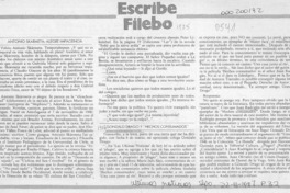 Gonzalo Drago y "Hechos consumados"  [artículo] Filebo.