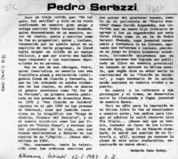 Pedro Serazzi  [artículo] Medardo Cano Godoy.