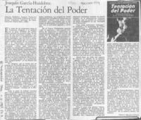 Joaquín García-Huidobro, la tentación del poder  [artículo] Carlos I. Massini-Correas.