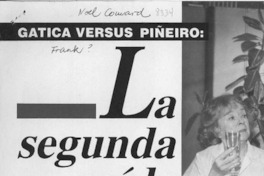 Gatica versus Piñeiro, la segunda caída  [artículo] Graciela Romero.