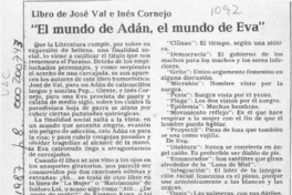 "El mundo de Adán, el mundo de Eva"  [artículo] Germán López Droguett.