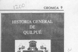 Lanzarán libro sobre Historia de Quilpué  [artículo].