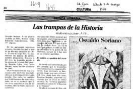 Las trampas de la historia  [artículo] Mariano Aguirre.