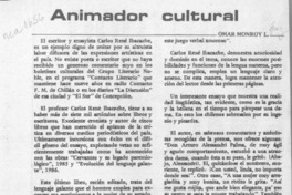 Animador cultural  [artículo] Omar Monroy L.