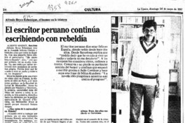 El escritor peruano continúa escribiendo con rebeldía  [artículo] Alberto Magnet.