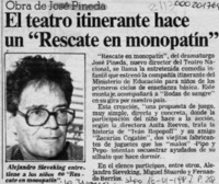 El Teatro itinerante hace un "Rescate en monopatín"  [artículo].