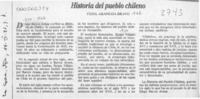 Historia del pueblo chileno  [artículo] Fidel Araneda Bravo.