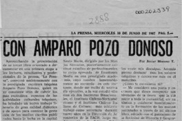 Con Amparo Pozo Donoso  [artículo] Javier Moreno T.