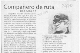 Compañero de ruta  [artículo] Marino Muñoz Lagos.
