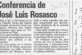 Conferencia de José Luis Rosasco  [artículo].