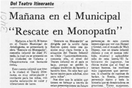 Mañana en el Municipal "Rescate en monopatín"  [artículo].