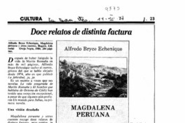 Doce relatos de distinta factura  [artículo] Mariano Aguirre.