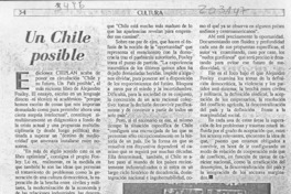 Un Chile posible  [artículo].