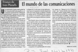 El mundo de las comunicaciones  [artículo] Hernán Uribe.