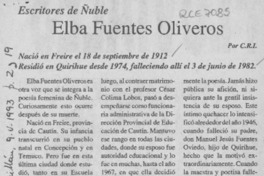 Elba Fuentes Oliveros  [artículo] C. R. I.
