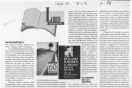 60 kilómetros  [artículo] Rodrigo Pinto.