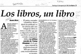 Los libros, un libro  [artículo] Alvaro Mutis.