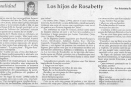 Los hijos de Rosabetty  [artículo] Antonieta Rodríguez París.