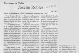 Joselín Robles  [artículo] C. R. I.