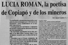 Lucía Román, la poetisa de Copiapó y de los mineros