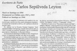 Carlos Sepúlveda Leyton  [artículo] C. R. I.