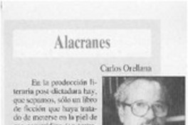 Alacranes  [artículo] Carlos Orellana.