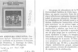 "La Gran aventura educativa"  [artículo].