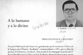A lo humano y a lo divino  [artículo] Ernesto Livacic Gazzano.