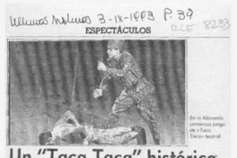 Un "Taca Taca" histórico mueve Teatro del Silencio  [artículo].