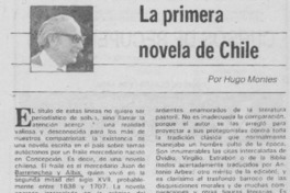 La primera novela de Chile