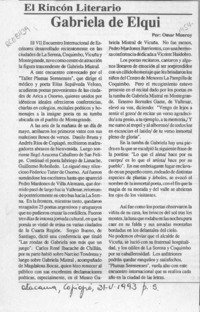 Gabriela de Elqui  [artículo] Omar Monroy.