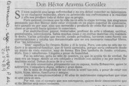 Don Héctor Aravena González