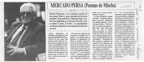 Mercado Persa (Poemas de Mischa)  [artículo].