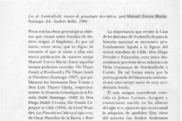 Los de Nordenflycht, ensayo de genealogía descriptiva  [artículo] Isidoro Vázquez de Acuña.