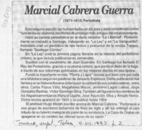 Marcial Cabrera Guerra  [artículo].