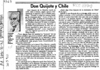 Don Quijote y Chile  [artículo] Fernando Campos Harriet.