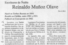 Reinaldo Muñoz Olave  [artículo] C. R. I.