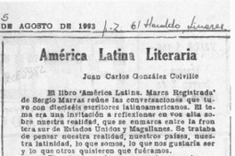 América Latina literaria  [artículo] Juan Carlos González Colville.