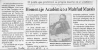 Homenaje académico a Mahfud Massis